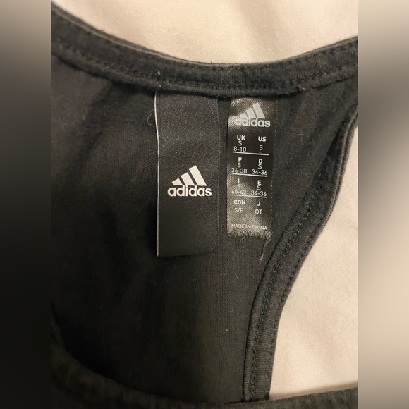 Women’s Adidas black work out tank top - its small - Picture 3 of 3